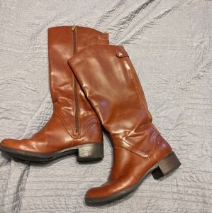 Tall brown boots